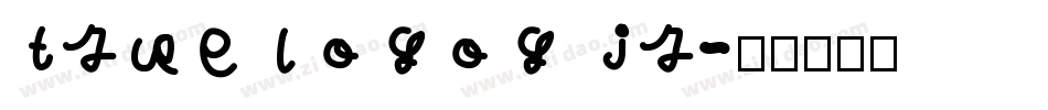 truelogog jr字体转换